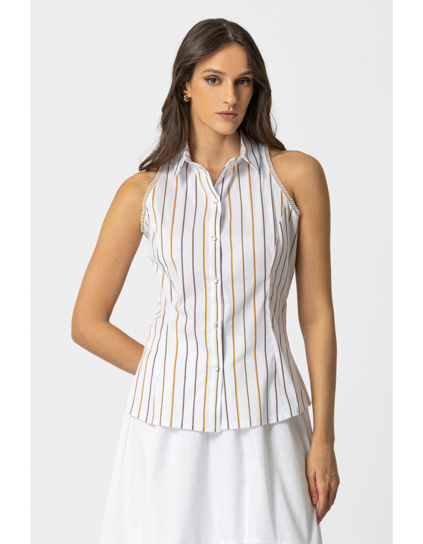 Πουκάμισο αμάνικο ριγέ Spring