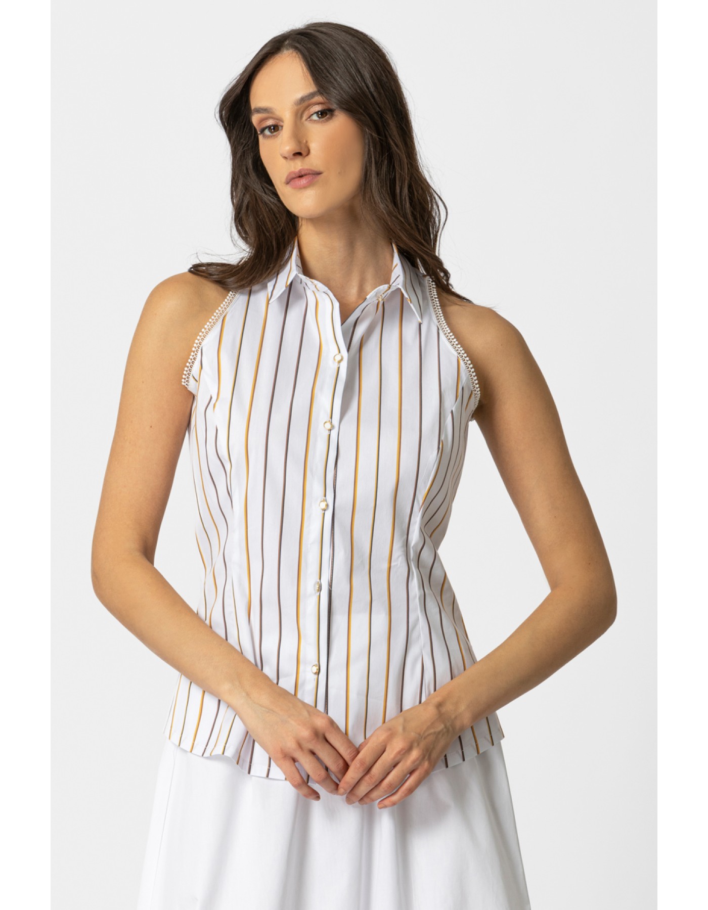 Πουκάμισο αμάνικο ριγέ Spring