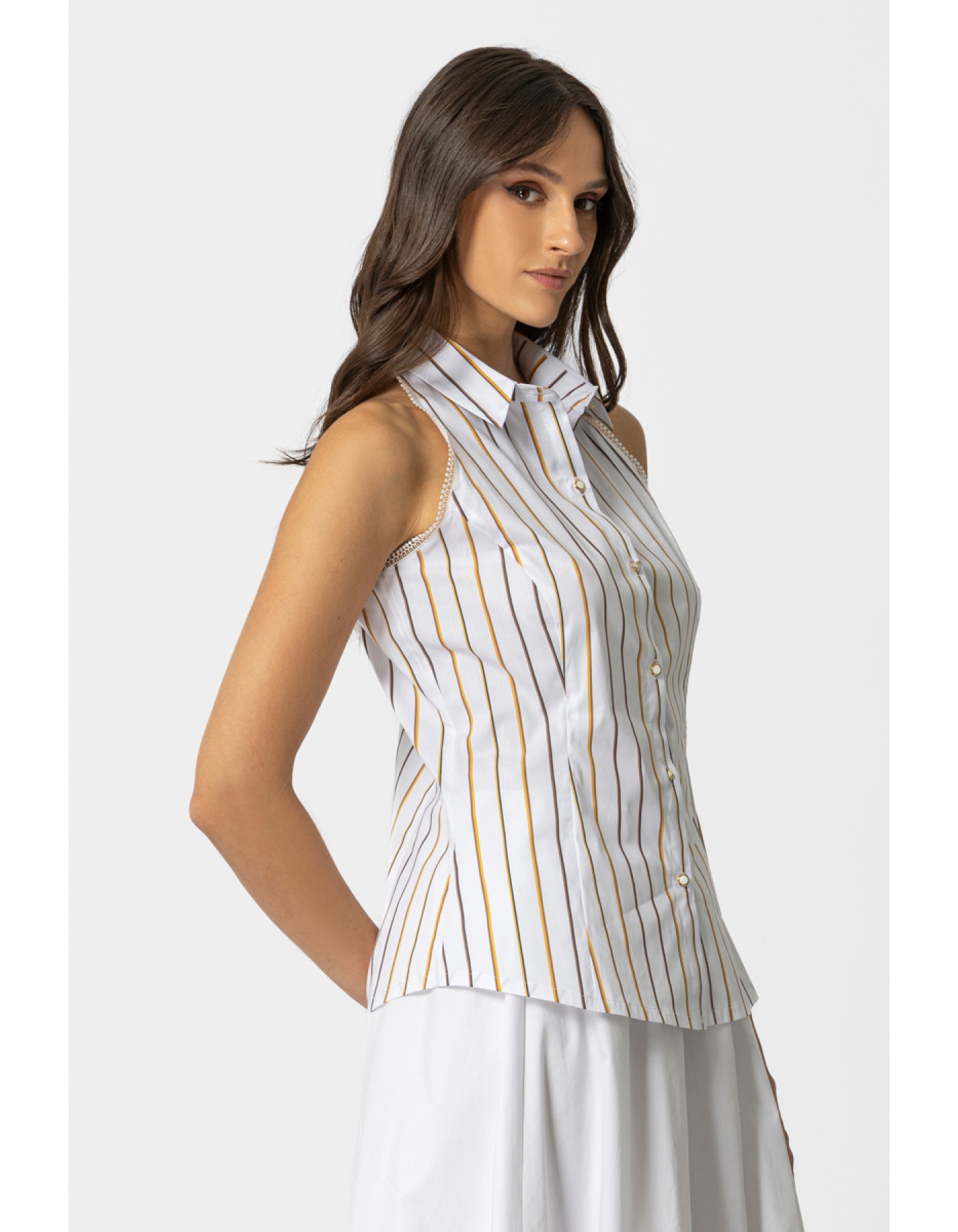 Πουκάμισο αμάνικο ριγέ Spring