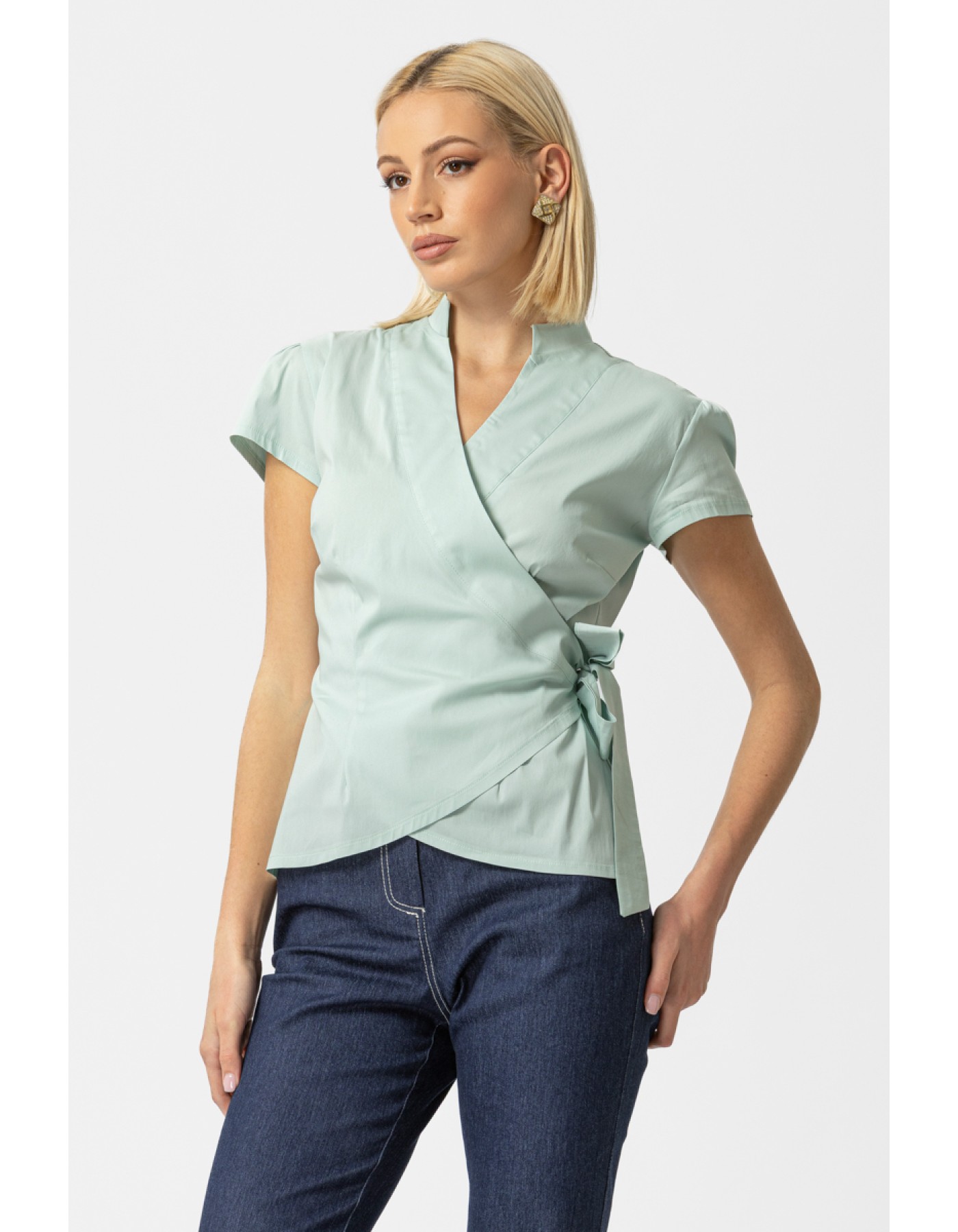 Πουκάμισο κρουαζέ ποπλίνα