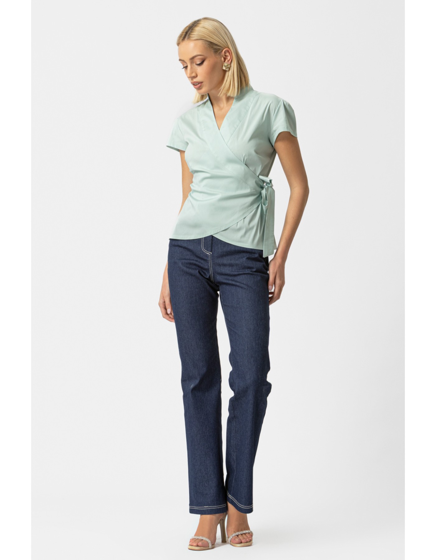 Πουκάμισο κρουαζέ ποπλίνα