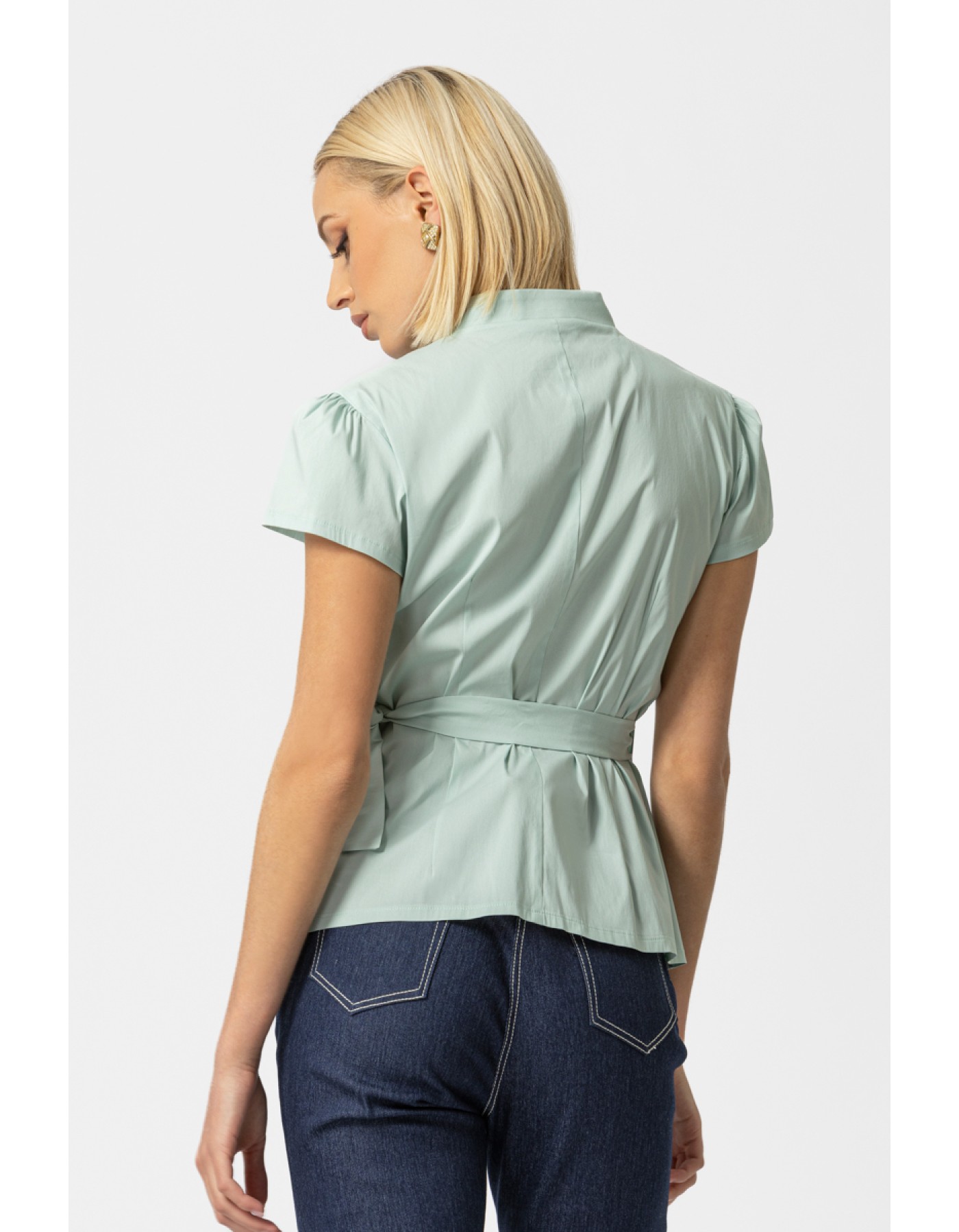 Πουκάμισο κρουαζέ ποπλίνα