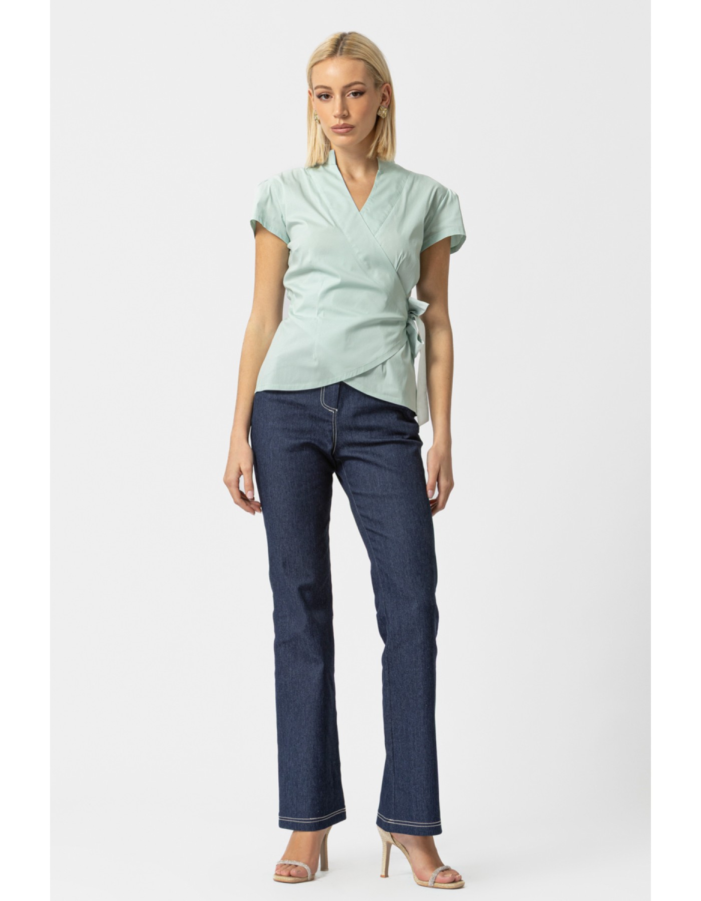 Πουκάμισο κρουαζέ ποπλίνα