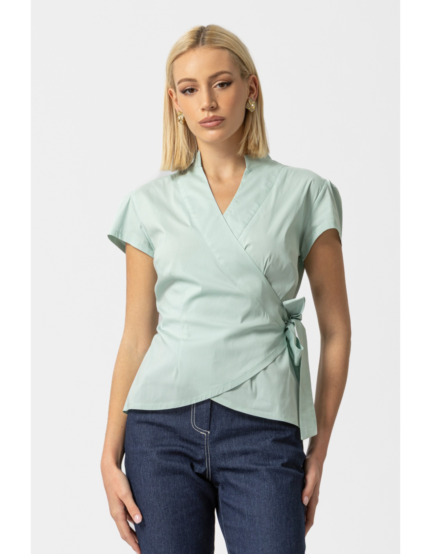 Πουκάμισο κρουαζέ ποπλίνα