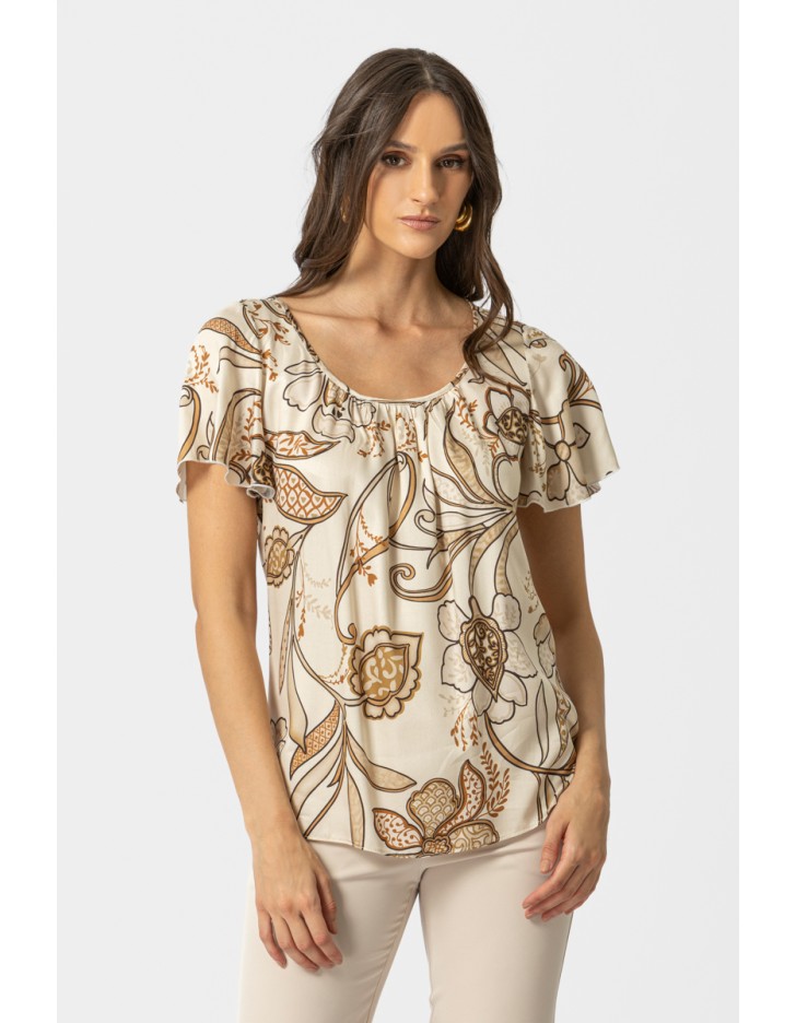 Μπλούζα eco-σατέν Raso Foxy