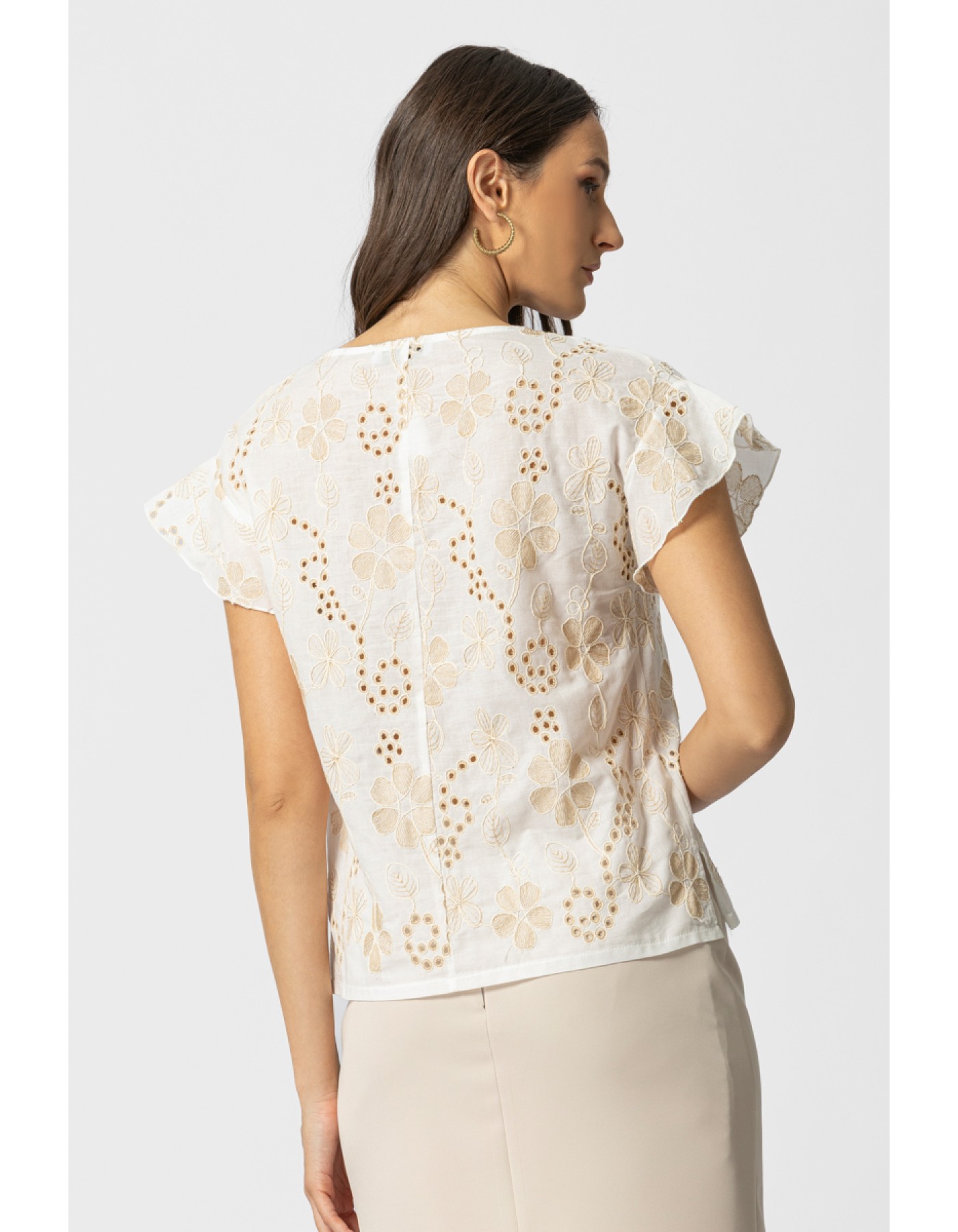 Μπλούζα Cotton Κέντημα