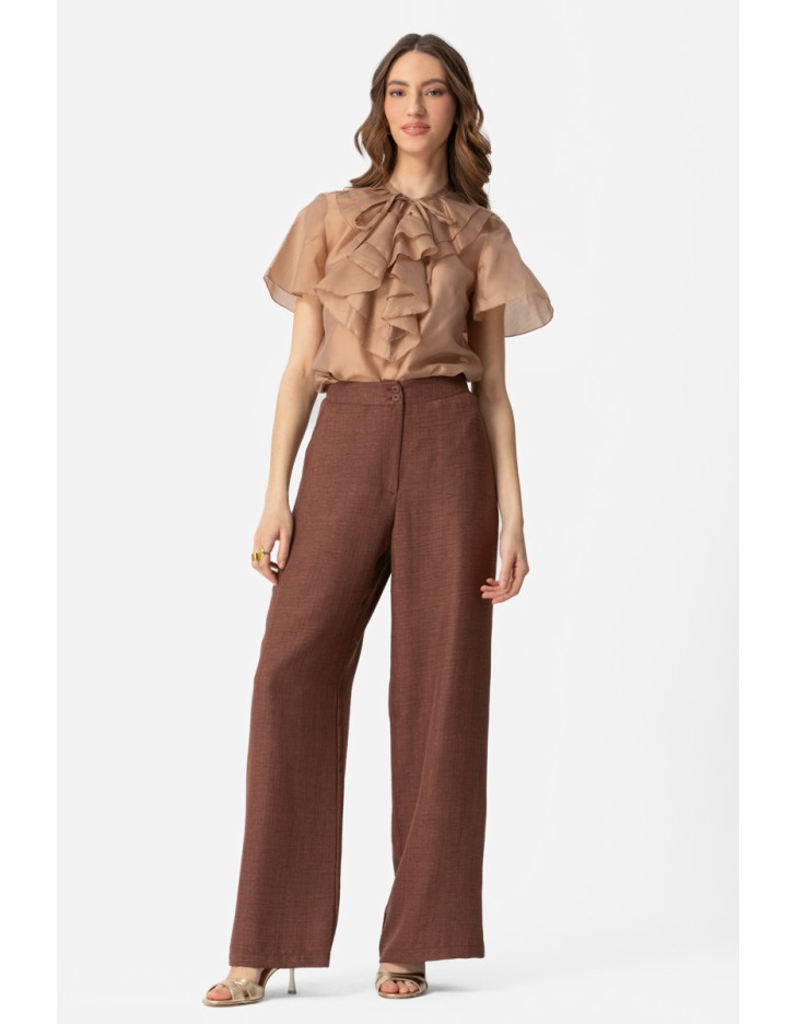 Μπλούζα βολάν Lyocel