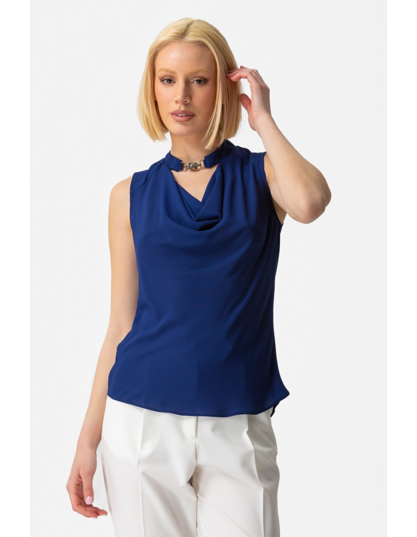 Μπλούζα ζορζέτα υλικό