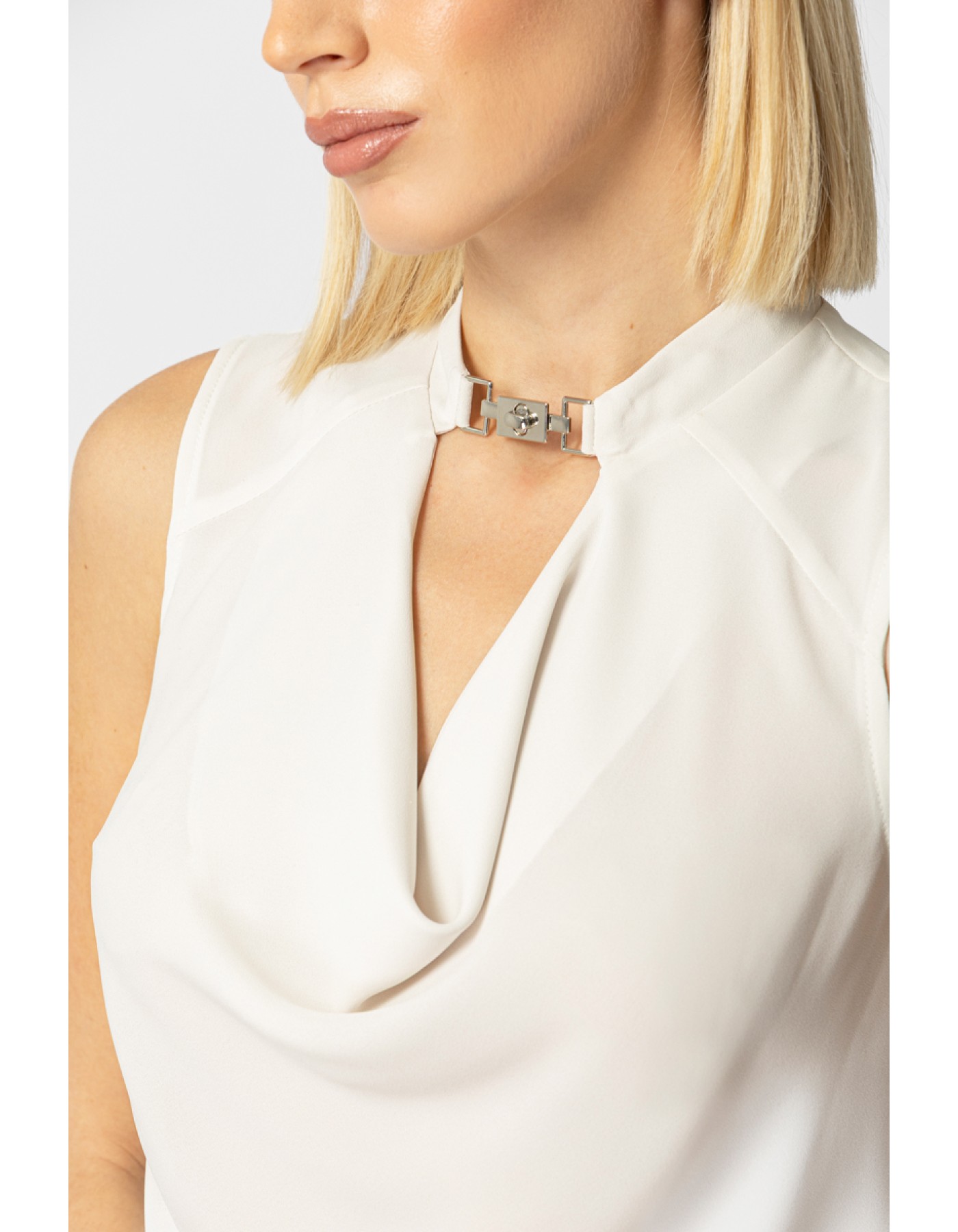 Μπλούζα ζορζέτα υλικό