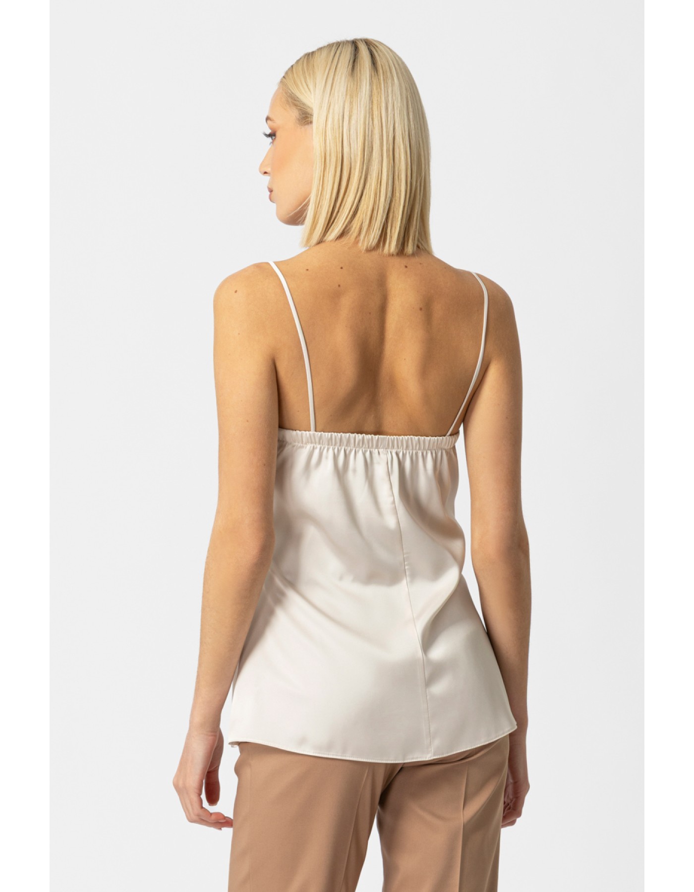 Τοπ σατέν δαντέλα