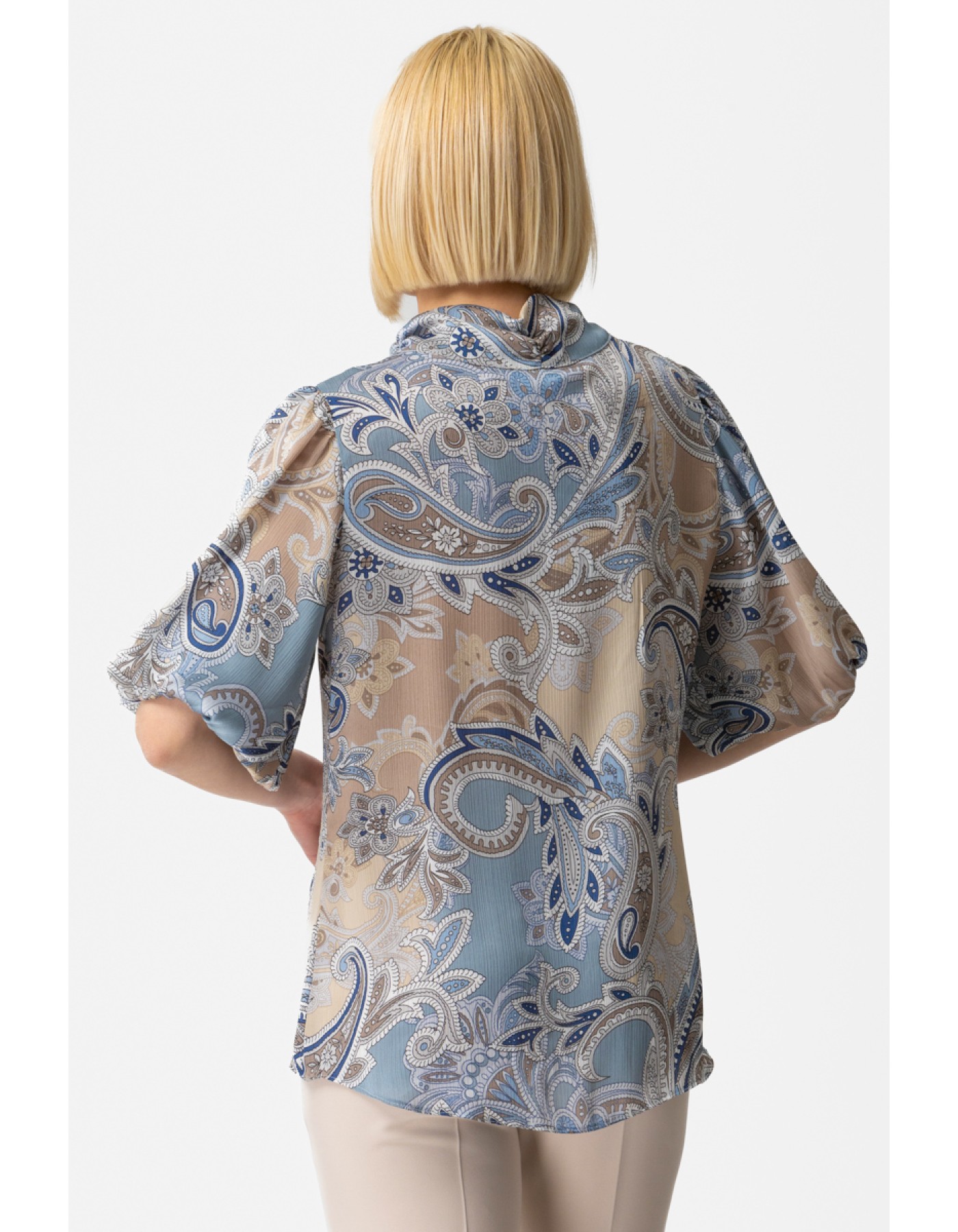 Μπλούζα λαχούρ τσαλακωτό