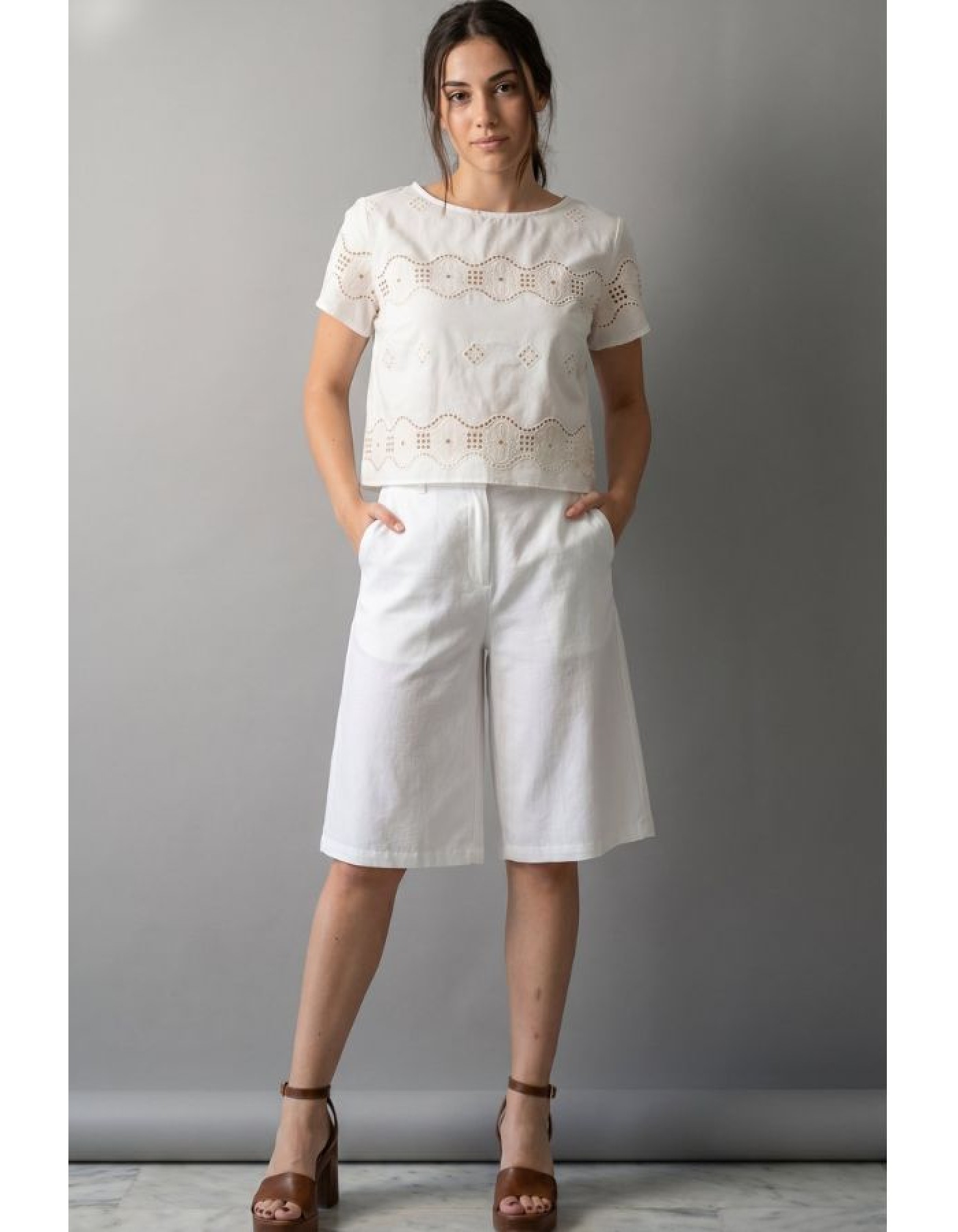 Μπλούζα κυπούρ Embroidery Goldy Μπλούζα κυπούρ Embroidery Goldy