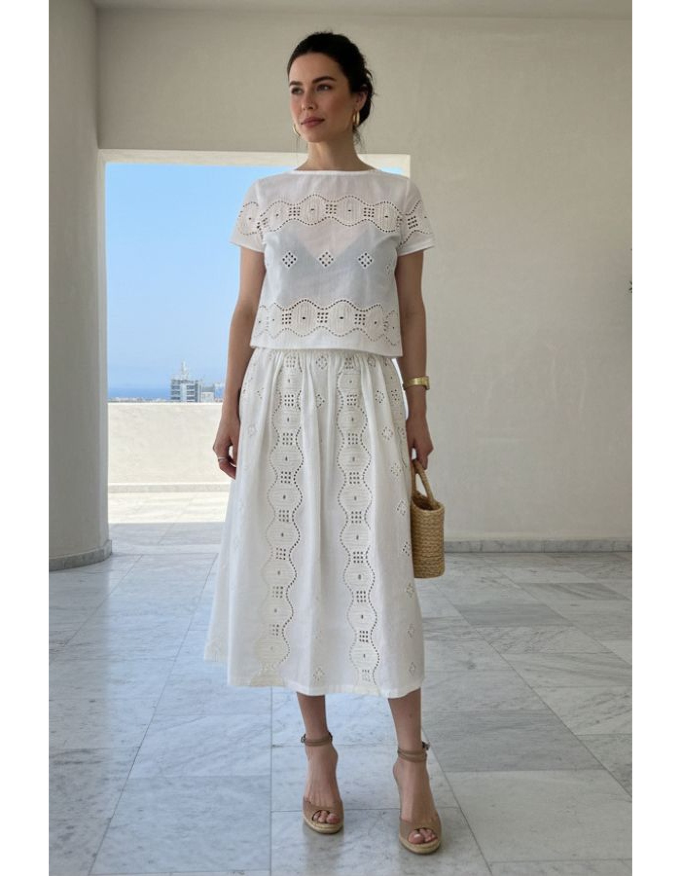 Μπλούζα κυπούρ Embroidery Goldy Μπλούζα κυπούρ Embroidery Goldy