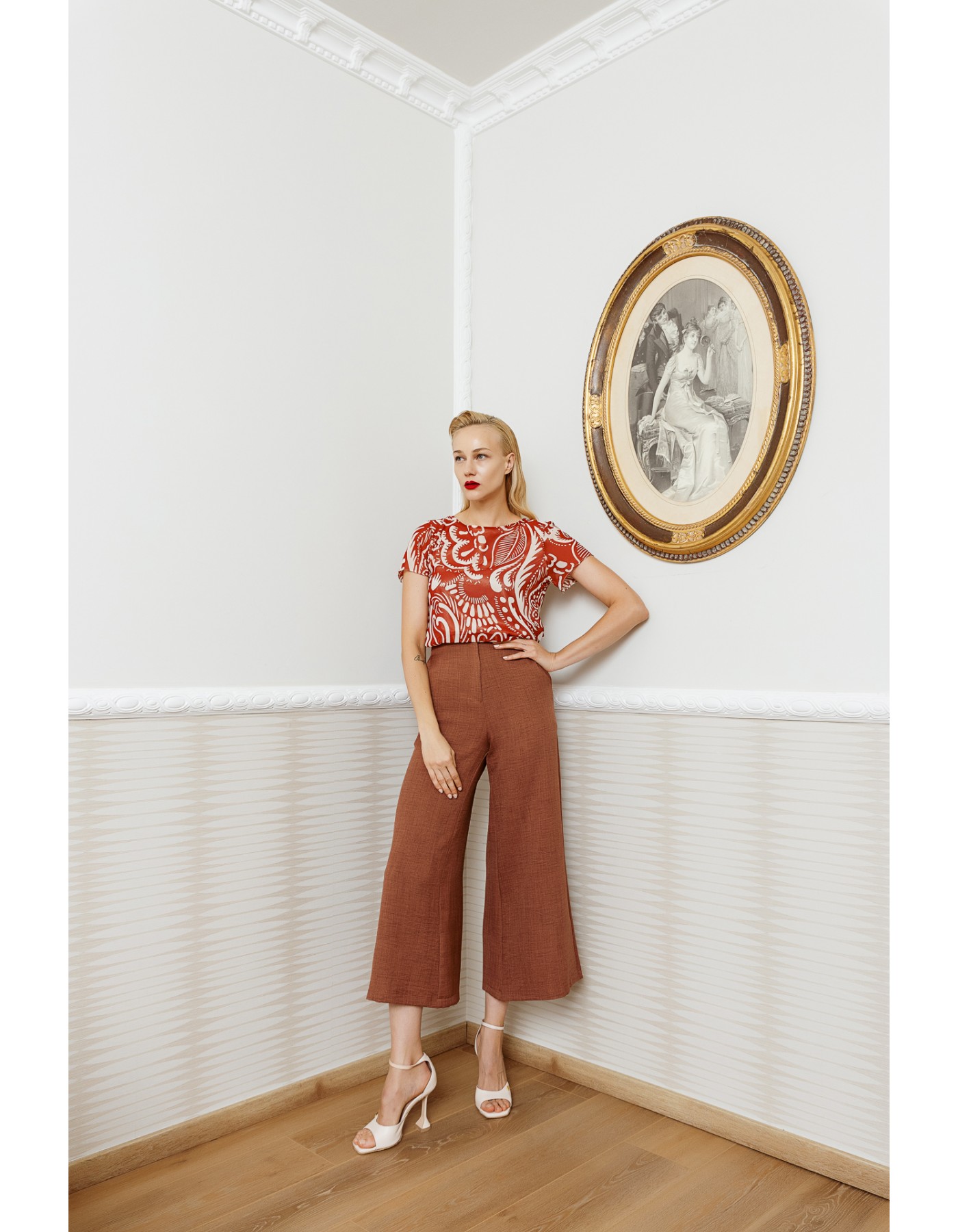 Παντελόνα ζιπ linen style