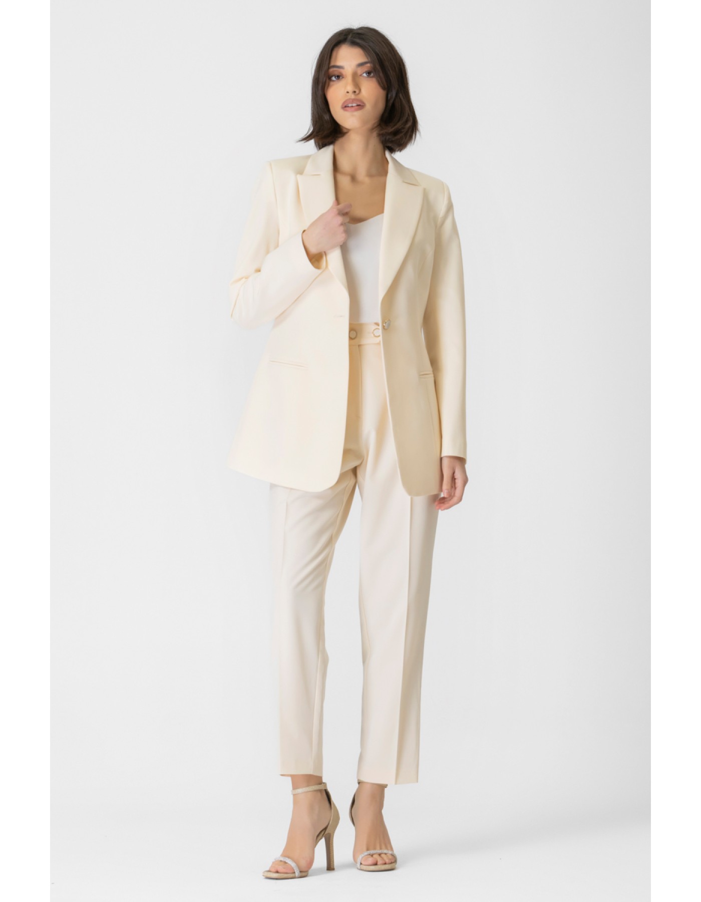 Σακάκι μακρύ πέτο γιακά Patch Σακάκι μακρύ πέτο γιακά Patch