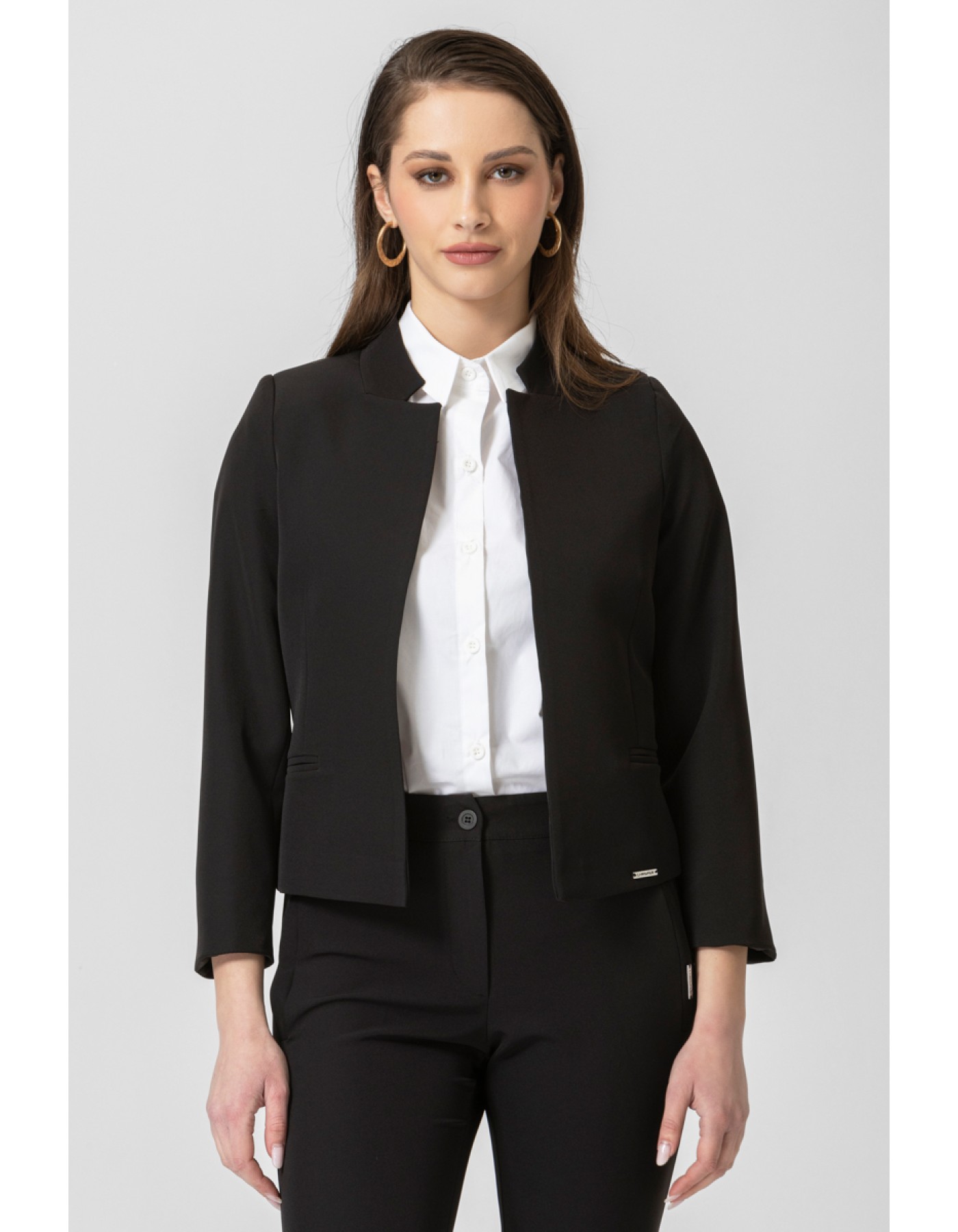 Σακάκι μπολερό κρεπ ελαστικό Caroline Σακάκι μπολερό κρεπ ελαστικό Caroline