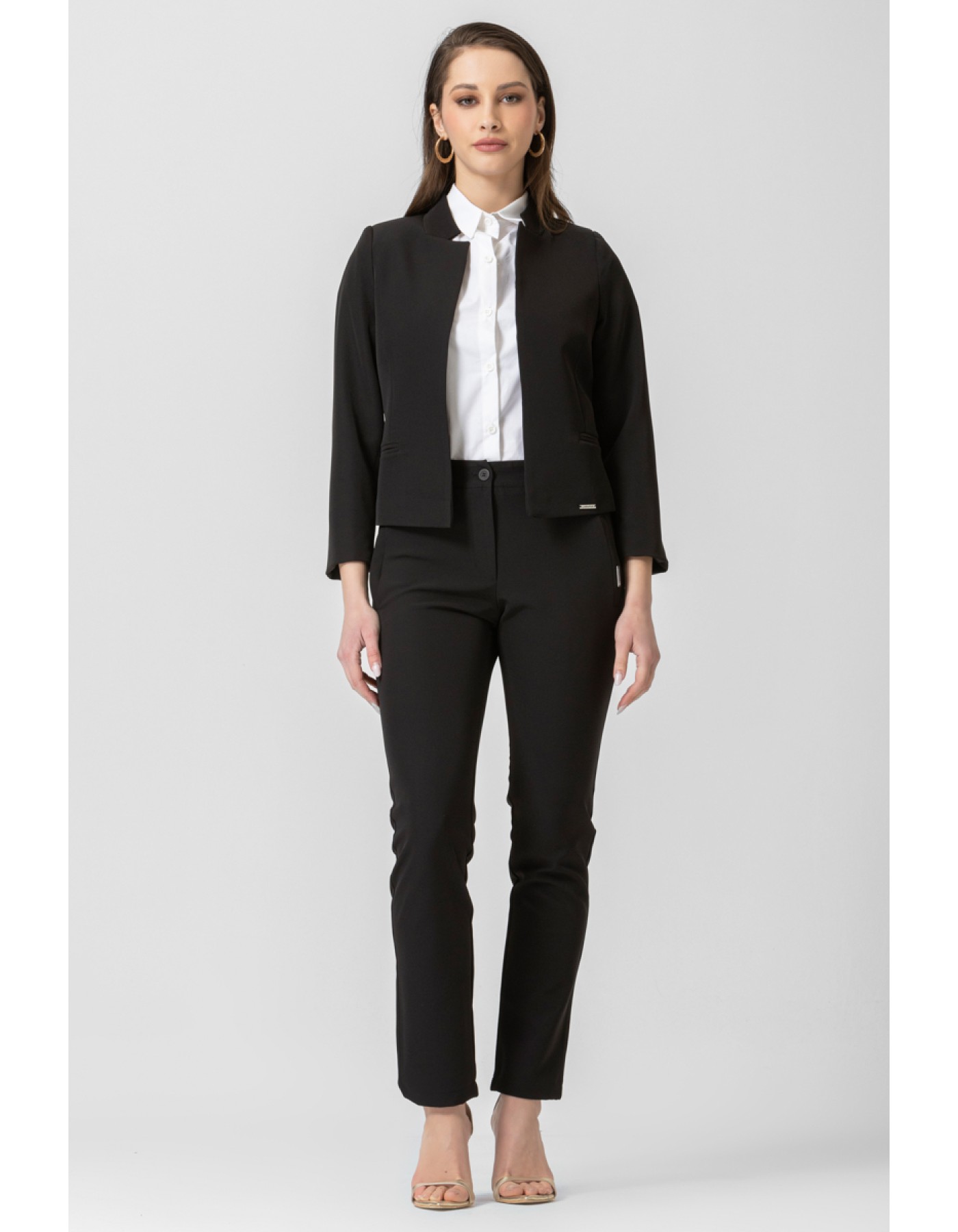 Σακάκι μπολερό κρεπ ελαστικό Caroline Σακάκι μπολερό κρεπ ελαστικό Caroline