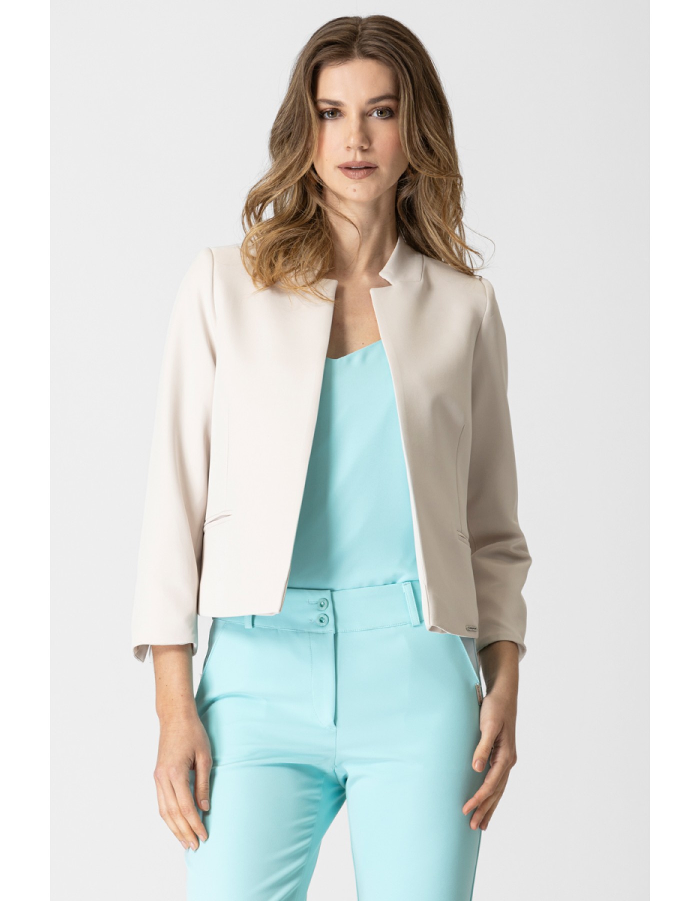 Σακάκι μπολερό κρεπ ελαστικό Caroline Σακάκι μπολερό κρεπ ελαστικό Caroline