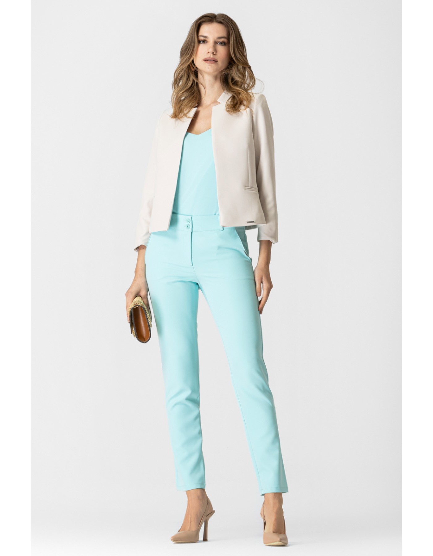 Σακάκι μπολερό κρεπ ελαστικό Caroline Σακάκι μπολερό κρεπ ελαστικό Caroline