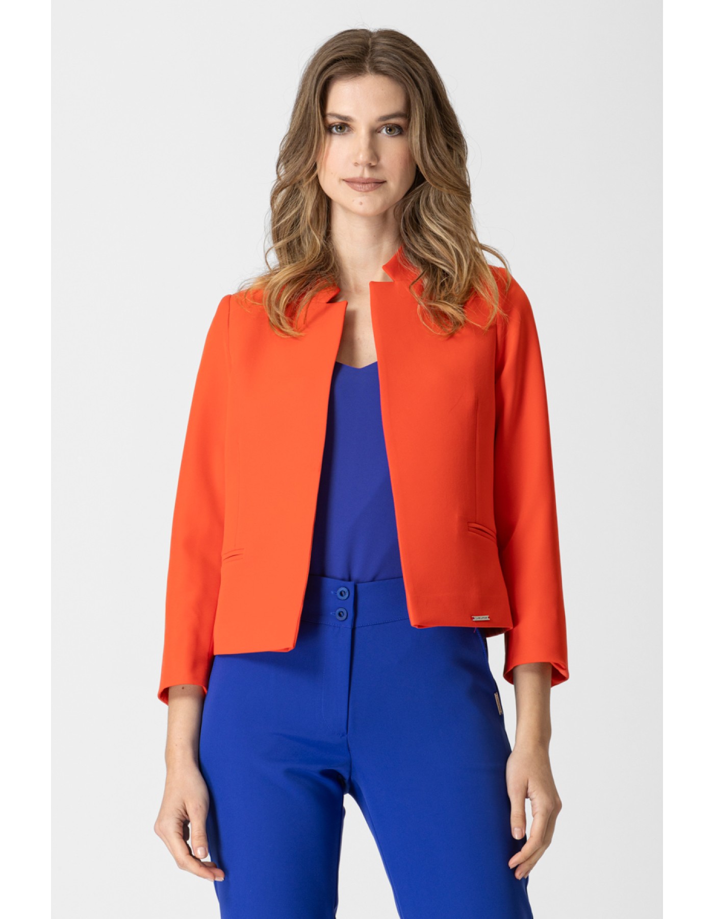 Σακάκι μπολερό κρεπ ελαστικό Caroline Σακάκι μπολερό κρεπ ελαστικό Caroline