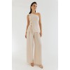 Παντελόνι linen look πιέτες Cey
