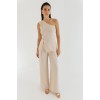 Παντελόνι linen look πιέτες Cey