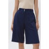 Βερμούδα linen look με λάστιχο