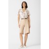 Βερμούδα linen look με λάστιχο