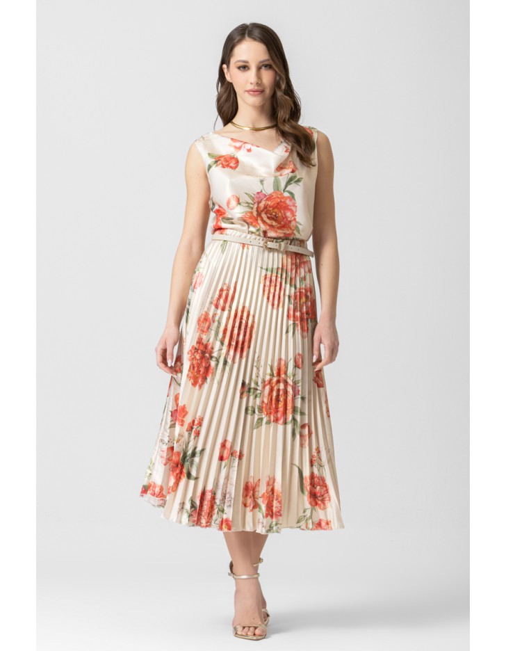 Φούστα πλισέ foil λάμψης