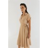 Φόρεμα Linen look δετό