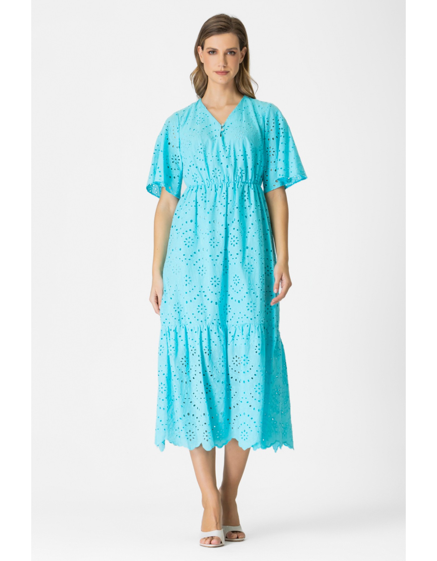 Φόρεμα Maxi Broderie Mil