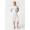 Φόρεμα linen look κλος με ζώνη