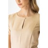 Φόρεμα linen look κλος με ζώνη