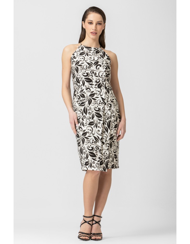 Φόρεμα ασπρόμαυρο Zonia
