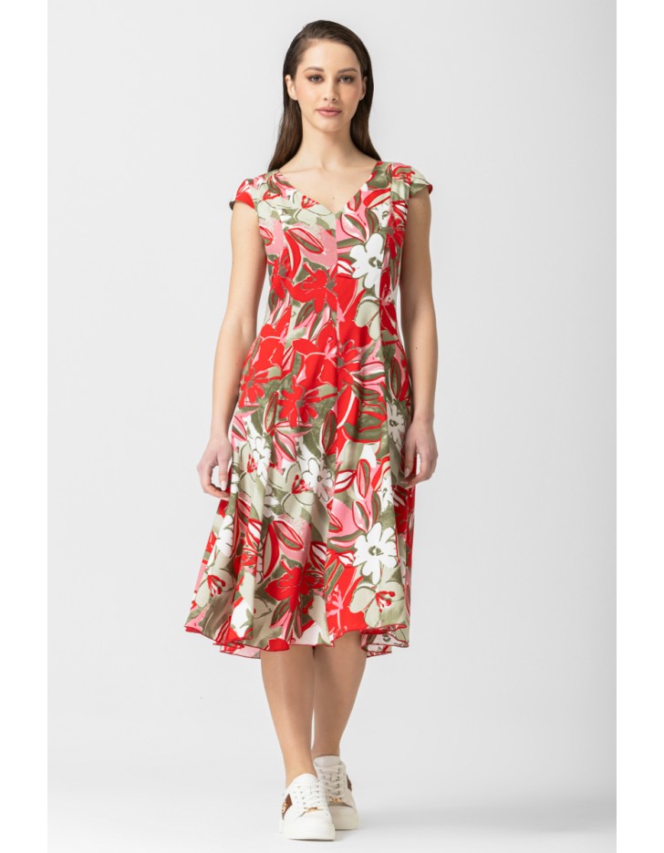 Φόρεμα εμπριμέ βισκόζ Dalia