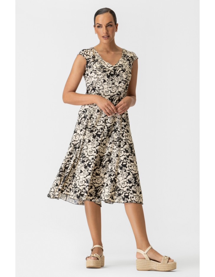 Φόρεμα εμπριμέ βισκόζ Artemis