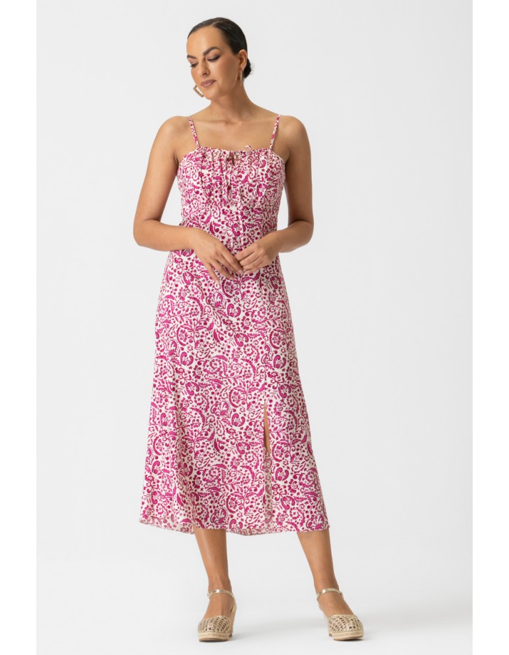 Φόρεμα τιράντα εμπριμέ Amarylis