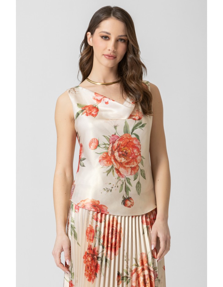 Μπλούζα floral foil